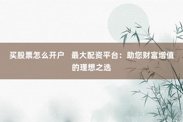 买股票怎么开户   最大配资平台：助您财富增值的理想之选