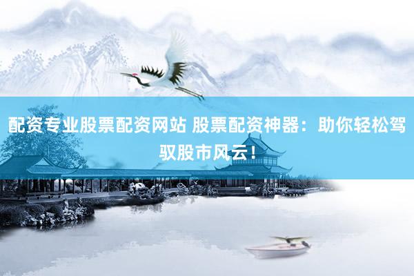 配资专业股票配资网站 股票配资神器：助你轻松驾驭股市风云！