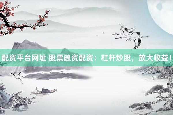 配资平台网址 股票融资配资：杠杆炒股，放大收益！