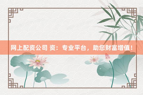 网上配资公司 资：专业平台，助您财富增值！